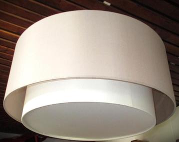 Plafondlamp~wit/grijs~Witte plafonniere~Rond~60 cm~zilver kl beschikbaar voor biedingen