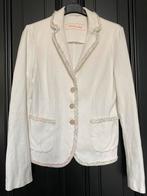 White Label blazer met veelkleurige boucle bies maat 38, Ophalen of Verzenden, Zo goed als nieuw, Maat 38/40 (M), Wit