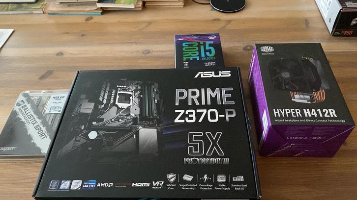 up-grade kit I5-8600 Prime Z370P Hyper H412R, Computers en Software, Processors, Gebruikt, 6-core, 3 tot 4 Ghz, Ophalen