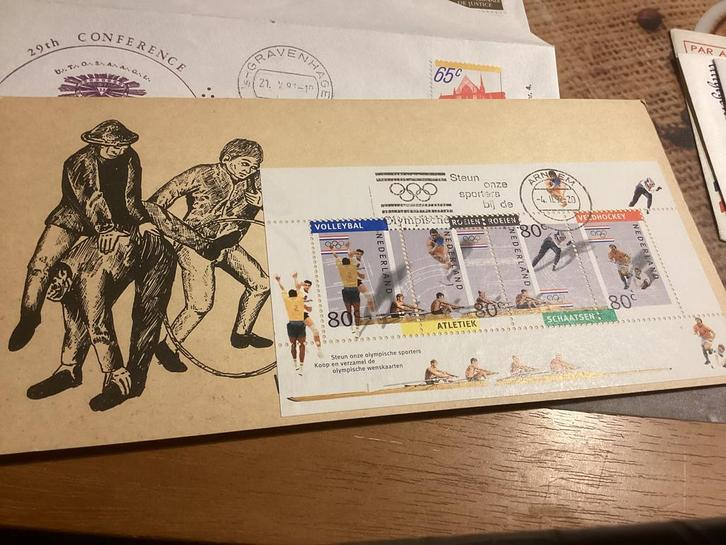 No6034 E290 Arnhem Olympische spelen 4-2-1992 Heb ook van, Postzegels en Munten, Postzegels | Eerstedagenveloppen, Onbeschreven