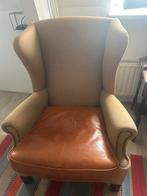 Fauteuil met ledeten kussen, Huis en Inrichting, Fauteuils, Ophalen, Stof, 50 tot 75 cm, Klassiek
