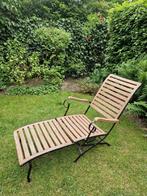 Merxx ligstoel tuin, Tuin en Terras, Ophalen, Gebruikt, Hout, Inklapbaar