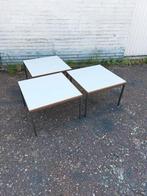 3 salontafeltjes pastoe, 50 tot 100 cm, Vierkant, Zo goed als nieuw, Minder dan 50 cm