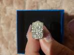 Prachtige witgouden ring met 45 diamanten, Sieraden, Tassen en Uiterlijk, Ringen, Wit, Nieuw, Ophalen of Verzenden, Dame