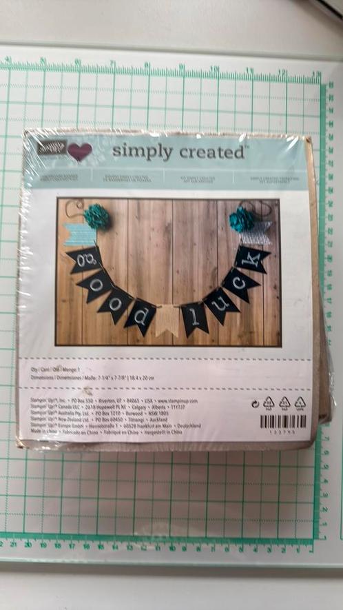 Chalkboard banner, Stampin’ Up!, Hobby en Vrije tijd, Scrapbooking, Nieuw, Papier of Karton, Ophalen of Verzenden