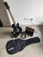 electrische gitaar van Epiphone met versterker en hoes, Met versterker, Zo goed als nieuw, Solid body, Ophalen