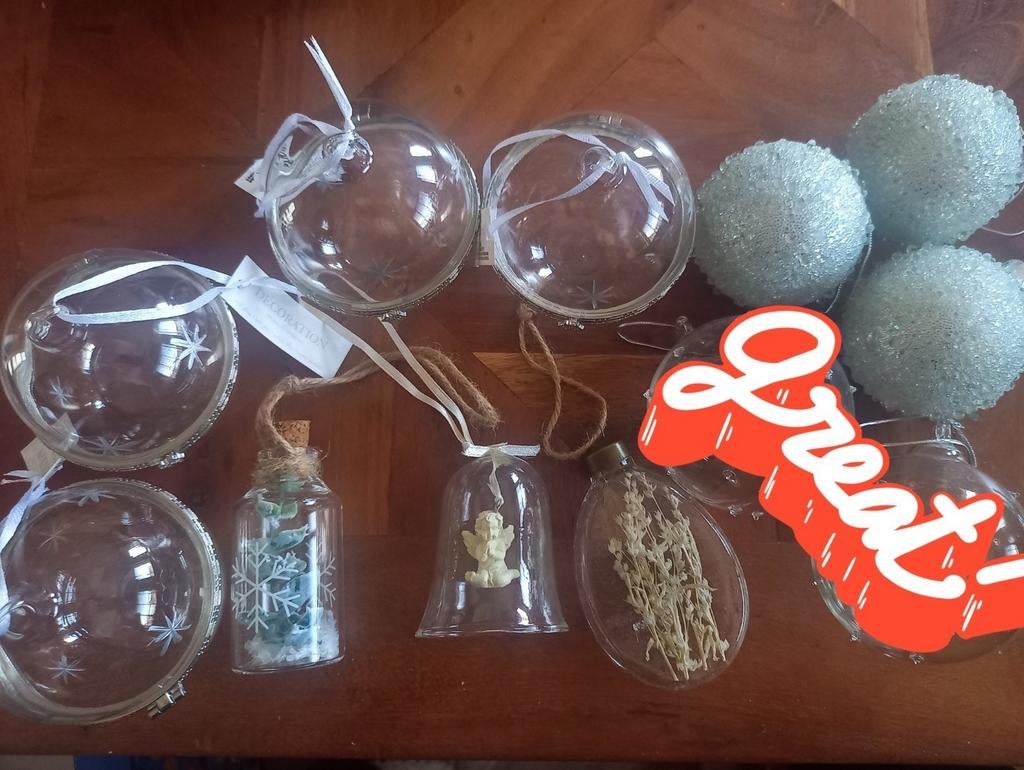 Mooie glazen kerstballen, Ophalen of Verzenden