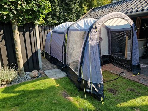 Kampa Hayling 4 Air inclusief pomp, onderzeil en tenttapijt, Caravans en Kamperen, Tenten, Zo goed als nieuw, Ophalen