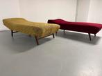 2x Chaise longue Daybed Sofa vintage design, Ophalen, Gebruikt, Eenpersoons, Daybed