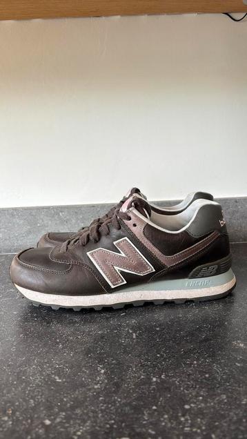 New Balance 574 Classic sneakers bruin leer maat 40.5 beschikbaar voor biedingen