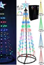 Kerstboom - Vlaggenmast - RGB Licht - 150 cm - 154 LED, Diversen, Nieuw, Ophalen of Verzenden, 1786PC, VepaBins Groothandel B.V.