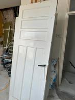 Massief houten oude deur 207.5 x77.5, Ophalen, Gebruikt, 80 tot 100 cm, Binnendeur