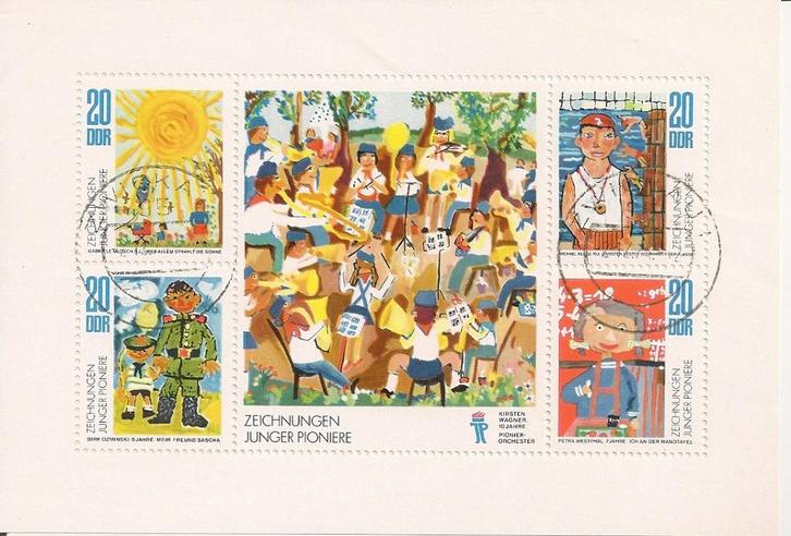 Diversen Kleinbogen D.D.R. gestempeld de nummers, Postzegels en Munten, Postzegels | Europa | Duitsland, Gestempeld, DDR, Ophalen of Verzenden