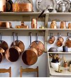 Koperen pannenset, Ophalen of Verzenden, Zo goed als nieuw, Overige materialen, Pannenset
