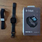 Fitbit Versa 3 Zwart + Extra Bandje, Sieraden, Tassen en Uiterlijk, Smartwatches, Gebruikt, GPS, Zwart, Ophalen of Verzenden