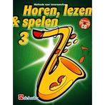lesboek HOREN LEZEN & SPELEN 3 TENORSAXOFOON + cd, Saxofoon, Ophalen of Verzenden, Zo goed als nieuw, Blues