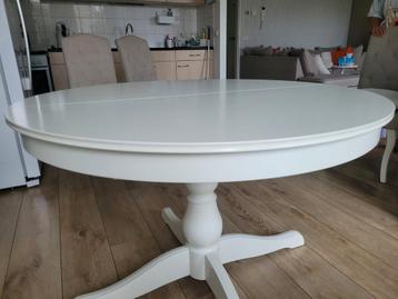 Ikea witte Ingatorp Uitschuifbare Eettafel beschikbaar voor biedingen