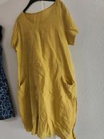 Linnen jurk L- xl geel zonnebloem geel  jurk Ibiza boho, Kleding | Dames, Jurken, Geel, Maat 42/44 (L), Ophalen of Verzenden, Zo goed als nieuw