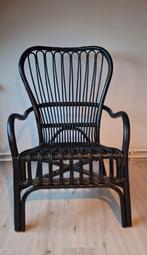Leuke zwarte rotan stoel, Huis en Inrichting, Stoelen, Ophalen, Zo goed als nieuw, Zwart, Eén