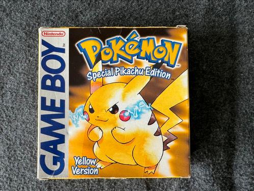 Origineel compleet Pokemon Yellow spel 1 van de 11 gameboy, Spelcomputers en Games, Games | Nintendo Game Boy, Zo goed als nieuw