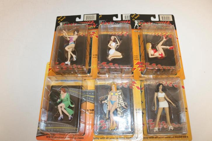 6 stuks Fast Women figures 1:18 CMC - Autoart BBR nieuw, Hobby en Vrije tijd, Modelauto's | 1:18, Nieuw, Auto, Autoart, Ophalen of Verzenden