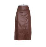 Kyra Cognac Kunstleren Rok Maat 38 Nieuw!, Kleding | Dames, Rokken, Maat 38/40 (M), Bruin, Verzenden, Nieuw