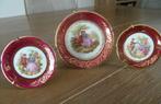 3x Art Limoges bordje, in prima staat, Ophalen of Verzenden, Zo goed als nieuw, Porselein, Bord of Schaal