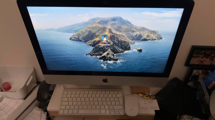 iMac 21" Catalina - Ideaal voor studie/privé, Computers en Software, Apple Desktops, Gebruikt, iMac, HDD, 2 tot 3 Ghz, 8 GB, Ophalen