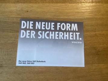 1984 brochure Volvo 360 Duits beschikbaar voor biedingen