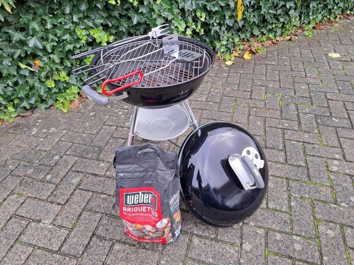 Weber BBQ, barbecue, 45 cm, compleet en schoon, Tuin en Terras, Houtskoolbarbecues, Gebruikt, Met accessoires, Ophalen