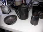 verzilverde theeset Coerten gebr Hepp (Z163-29), Ophalen of Verzenden, Zo goed als nieuw