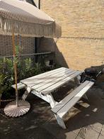 Houten Picknicktafel, Tuin en Terras, Ophalen of Verzenden, Gebruikt, Rechthoekig, Hout