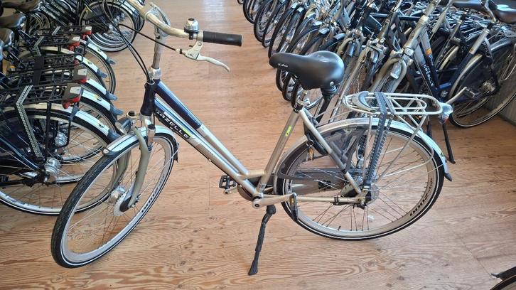 Gazelle Chamonix L53 N8 Zilver/Blauw  Ref:4054, Fietsen en Brommers, Fietsen | Dames | Damesfietsen, Gebruikt, Gazelle, Versnellingen