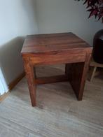 Houten bijzettafeltje, Huis en Inrichting, Ophalen, Minder dan 45 cm, Minder dan 55 cm, Rond