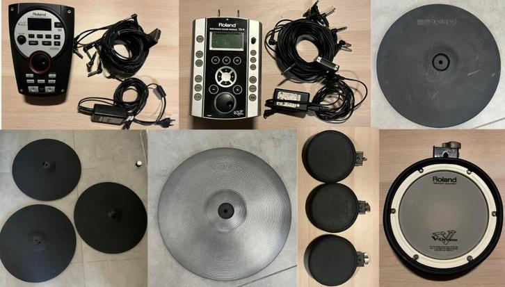 V-drums items - Roland, Drum-tec..., Muziek en Instrumenten, Drumstellen en Slagwerk, Zo goed als nieuw, Overige merken, Elektronisch