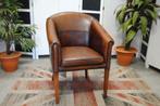 schapenleren fauteuil, Ophalen, Gebruikt, Leer