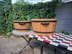 houten bloembakken., Ophalen, Tuin, Minder dan 60 cm, Rond