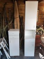 Badkamerkasten set - Wit, (Half)hoge kast, Minder dan 50 cm, 200 cm of meer, Ophalen of Verzenden