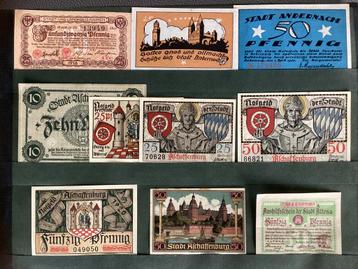 Grote verzameling 433 biljetten Duits Notgeld in Sammelalbum beschikbaar voor biedingen