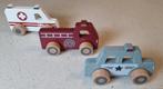 Little Dutch 3 speelgoedauto's van hout, Verzamelen, Speelgoed, Gebruikt, Ophalen of Verzenden