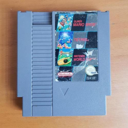 OPRUİMEN | NES | Super Mario Bros + Tetris + World Cup, Spelcomputers en Games, Games | Nintendo NES, Gebruikt, Vanaf 3 jaar, Ophalen of Verzenden