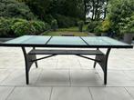 Buitentafel rotan & glas (190 x 90 x 74), Ophalen, Rechthoekig
