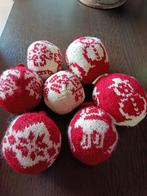 Vintage hand gebreide kerstballen, Diversen, Kerst, Ophalen of Verzenden