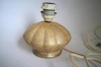 antiek keramiek lampvoet tafellamp meloen plateel rib., Ophalen of Verzenden, Vintage antiek, Minder dan 50 cm, Metaal