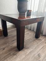 Bijzettafel 60x60 cm, 47 cm hoog, Huis en Inrichting, 45 tot 60 cm, Gebruikt, Vierkant, Hout