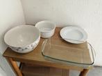 WEG=WEG!! SET KEUKENSPULLEN DIVERSE (OVEN)SCHALEN/BORD, Ophalen of Verzenden, Overige stijlen, Compleet servies, Glas