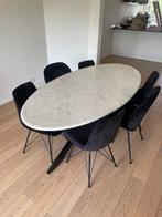 Super mooie ovale witte marmer eettafel, Huis en Inrichting, Tafels | Eettafels, Ophalen, 100 tot 150 cm, 200 cm of meer, Zo goed als nieuw