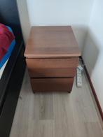 Ikea nightstand - brown, Huis en Inrichting, Slaapkamer | Nachtkastjes, Ophalen, Gebruikt, Minder dan 45 cm
