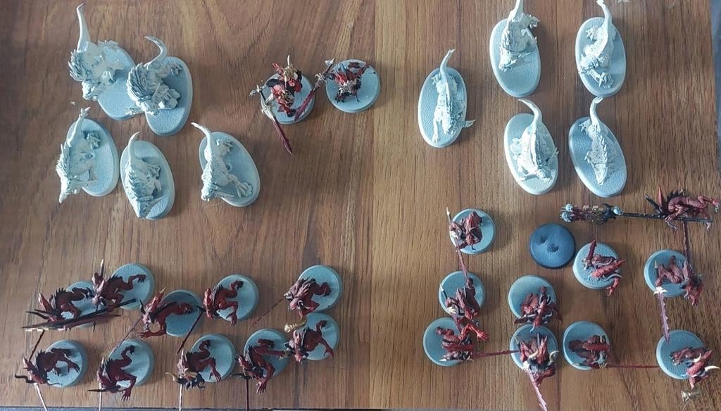 Khorne lot, Hobby en Vrije tijd, Wargaming, Gebruikt, Figuurtje(s), Warhammer, Ophalen of Verzenden