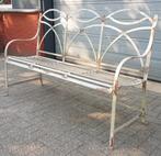 Franse Brocante tuinbank parkbank gemaakt van smeedijzer, Verzenden, Zo goed als nieuw, Metaal